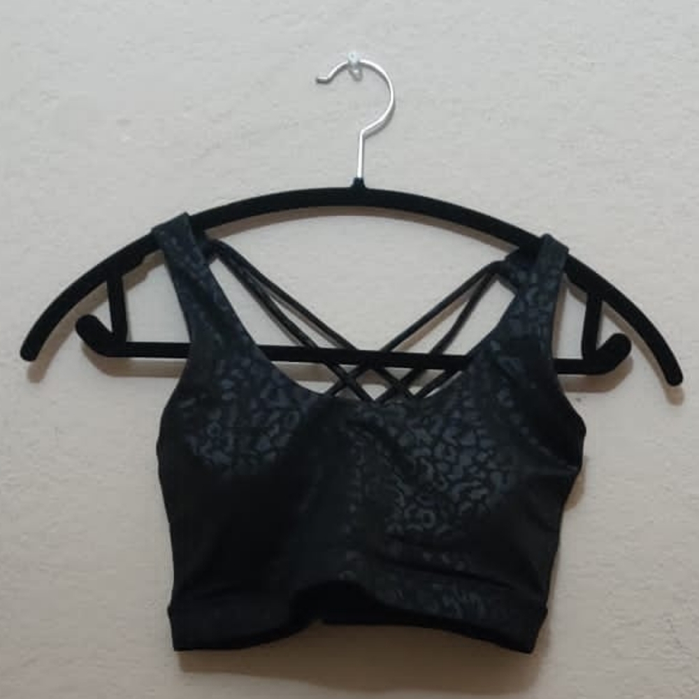 Constantly Varied Gear BUTTERFLY BACK BRA | BLACK LEOPARD Medium